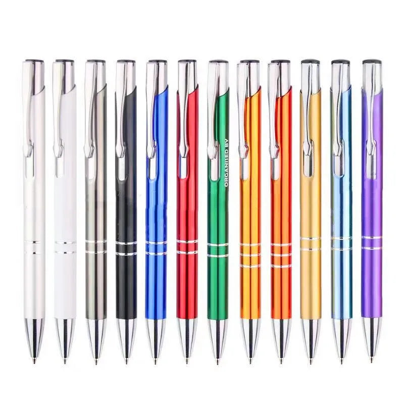 Customizable Ball-point Pen with Aluminum Rod Rich in Color