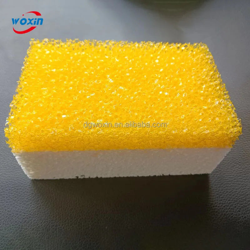 Woxin OEM ODM Custom Non Scratch Durable High Cleaning Ability Tile Grout Sponge for Car Wash Tile Accessories Yellow & Orange
