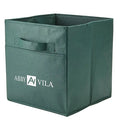 Ruthbag Non-Woven Travel Medium Storage Cube Front Slip Pocket Collapsible Cotton-Reinforced Square Shape Letter Pattern Punch