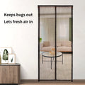 Modern Anti-Mosquito Door Curtain DIY Polyester Net with Magnets Convenient Automatic Home Magnetic Mosquito Screen for Bedroom