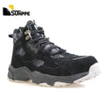 Genuine Leather Light Weight EVA Rubber Sole Industrial Boots Breathable Black Men Round Toe Price Fashion Safety Shoes
