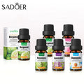 SADOER 10ml Skin Hair air Purifier Rose Rosemary Bergamot Chamomile Lavender Essential Oil Aromatherapy Oil for Aroma Diffuser