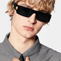2023 Fashion Vintage Luxury Wholesale White Red Small Square Sunglasses UV400 Protection PC+AC Unisex