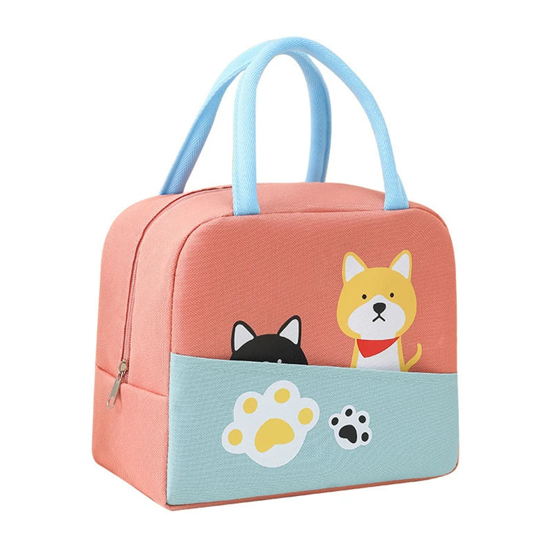 Wholesale Reusable Thermal Insulated Kids Lunch Meal Bag Thermal Insulation Portable Picnic Cooler Bags