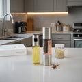BBQ Tools Factory Sale Stainless Steel  Salt and Pepper Grinder With Oil Sprayer
