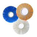 Zhenda Factory Durable PP Steel Wire Mixed Bristles Wafer Brush with Steel Flat Ring