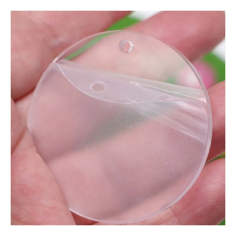 Mini Clear Heart Cobalt Card Beads Flower Heart Round Styles for Keychains Pendant Makings