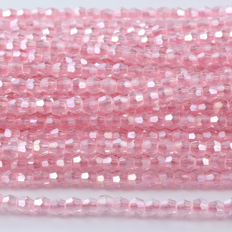 Factory Wholesale New unicorn High Brightness Series 4mm Glass Bicone Beads for Diy Jewelry Making