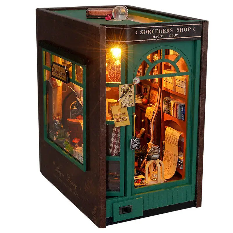 Diy Cottage Magic Notes Stereo Bookstand Creative Hand-assembled Birthday Gift Miniature Building