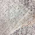 Fancy Hollow Out Guipure Water Soluble Clothing Fabric Embroidery LT21094