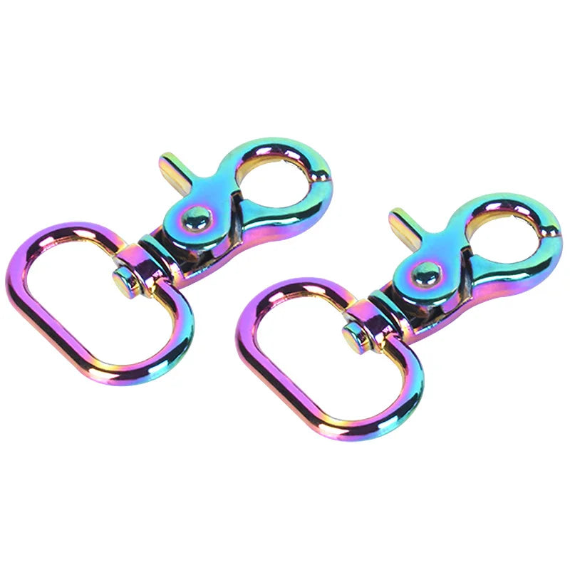 Supply 1 Inch Rainbow Color Trigger Hook Metal Snap Hook for DIY HandBag Metal Hook for  Sale