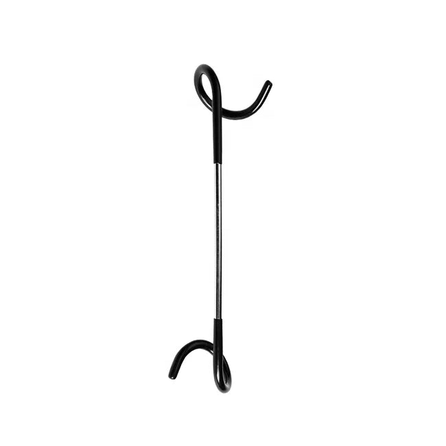 Double Hook for Outdoor Camping-Eco-Friendly Metal+PVC Chrome Surface Orange/Black L270mm Durable & Reusable Factory Wholesale