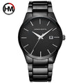 Quartz Watch HANNAH 17551 Dropshipping Luxe Gents Quartz Watch Stainless Steel Strap Water Resist Moq 1 Simple Business Reloj
