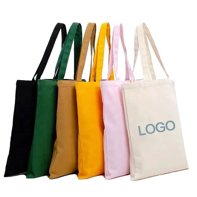 New Designer RPET Promotional Personalized Blank Plain Cotton Canvas Bags Reusable Shopping Cotton Tote Bags With Custom Printed