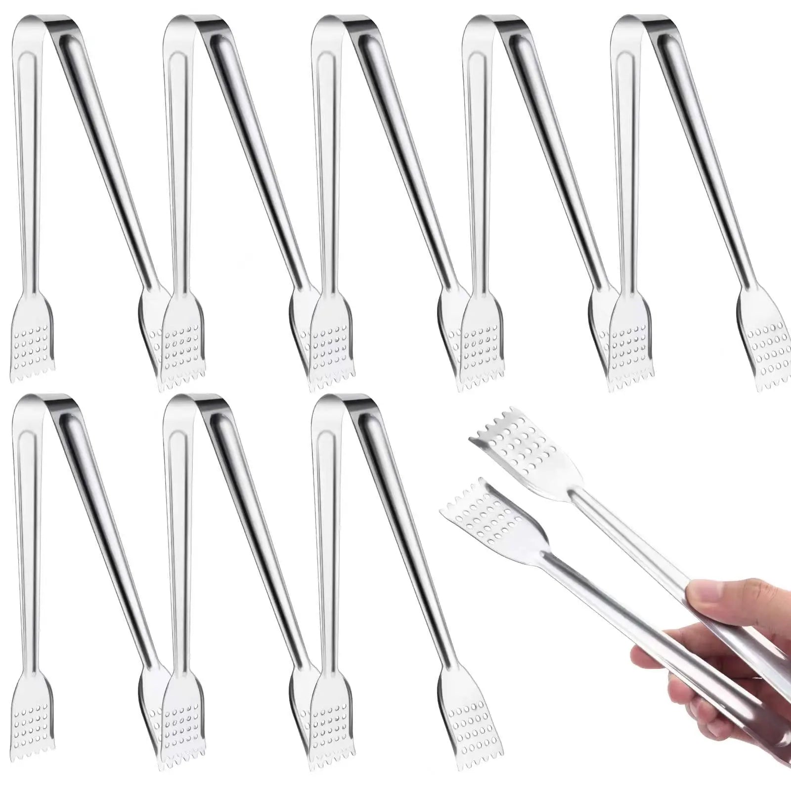 Stainless Steel Kitchen Functional Serving Food Parties and Holiday Food Tong Buffet Appetizer Kitchen Tongs Versatile Durable