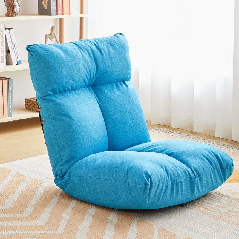 HOMEMORE Furniture Elegant Lazy Floor Recliner Chair Modern Multi-angle Folding Tatami Couch Sleeper Bed Cushion for Reading