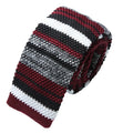 Wholesale Men's Casual Stripe Polyester Skinny Knitted Neck Tie Popular Design for Formal Business Wear