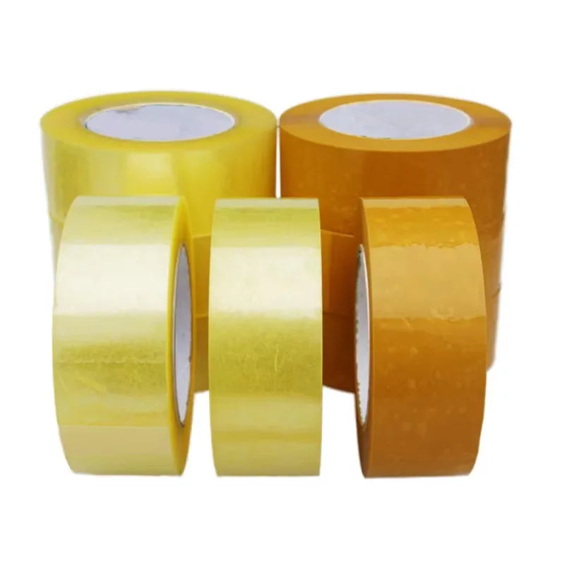 2026 Stocked Factory Printed Self Adhesive Tape Plastic Bopp Brown Packing Tape Jumbo Roll Transparent Clear Opp Packing Tape