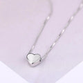 Daochong Custom Sterling Silver 925 Minimalist Tiny Heart Pendant Necklaces Women Jewelry