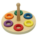 LT155 Rings on Peg Montessori Equipment Kids Wooden Toy Educational Children Montessori Toy for Kids