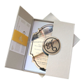 Gold Mirror Acrylic Hardcover Wedding Invitation Box and Customized Hard Cover Box Birthday Invitation Cards MegaBDM