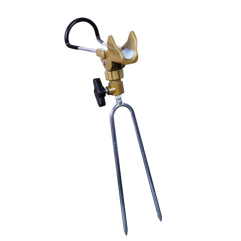 Dual-Headed Stainless Steel Hand Rod 360 Degree Rotating Free Positioning Fishing Rod Bracket Dual Use Sea Rod Rack