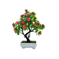 Dropshiping Simulation Home Office Desk Small Potted Plants Bonsai Artificial Plastic Flower for Home Party Decor