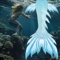 New Style Adult Mermaid Tail Swimming 2 Piece Set Waterproof Quick Dry Print Pattern Monofin Flipper Fin Plus Size Maternity