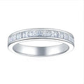 Moissanite Jewelry Silver Bridal Ring Set Silver Square Princess Cut 2x2mm Couple Wedding Ring 925 Italian Silver Ring