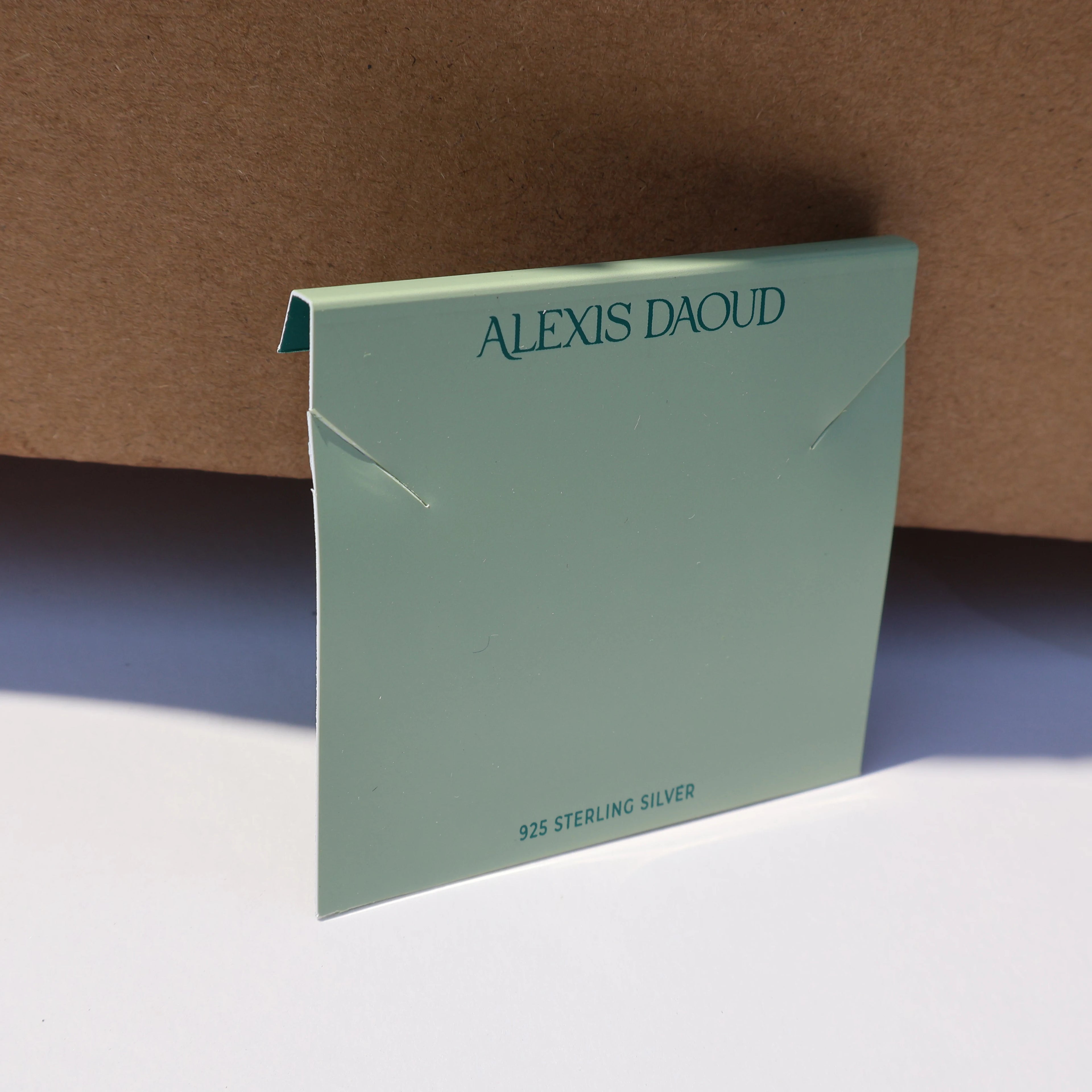 Eco-Friendly Luxury Brand Packaging for Jewelry Silver Foil Stamped EVA Flocked Stickers Specialty Paper Stylish Sustainable