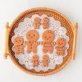Saffron 3 Sizes Plastic Fondant Embosser Gingerbread Man Cookie Cutter for Ginger Snap Cookies Variety Sizes for Perfect Baking