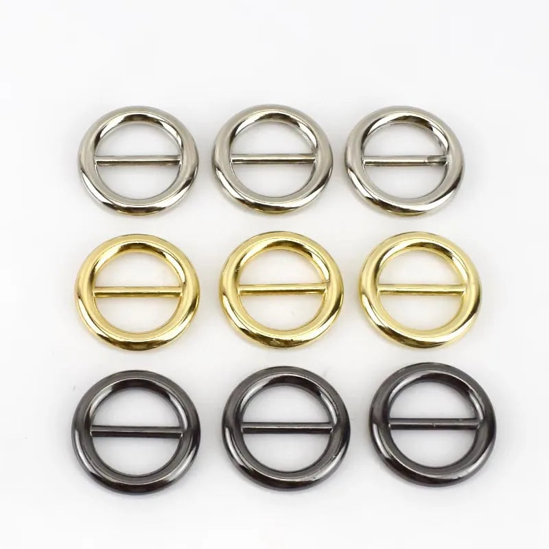 Deepeel BF336 18mm Bag Accessories Ring Buckle for Clothing Bands Connection Bag Strap Adjuster Slide Buckle