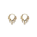 REETI 925 Silver Gold Earrings Zircon Wafer Love Drop Earrings for Women Gift Earings Fashion Jewelry