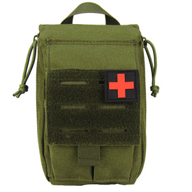 First Aid Pouch Bag Molle Hook and Loop Tactical Medical Kit EMT Emergency EDC Rip-Away Survival IFAK Pouch