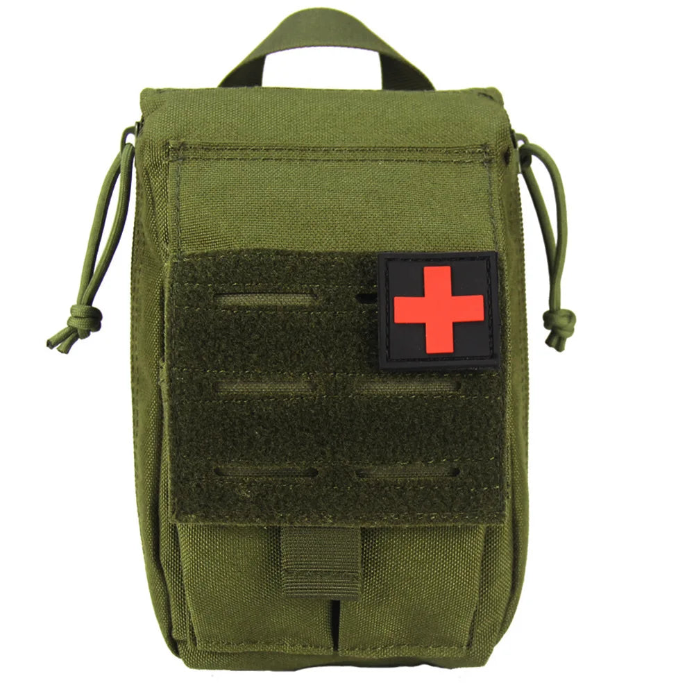 First Aid Pouch Bag Molle Hook and Loop Tactical Medical Kit EMT Emergency EDC Rip-Away Survival IFAK Pouch MegaBDM