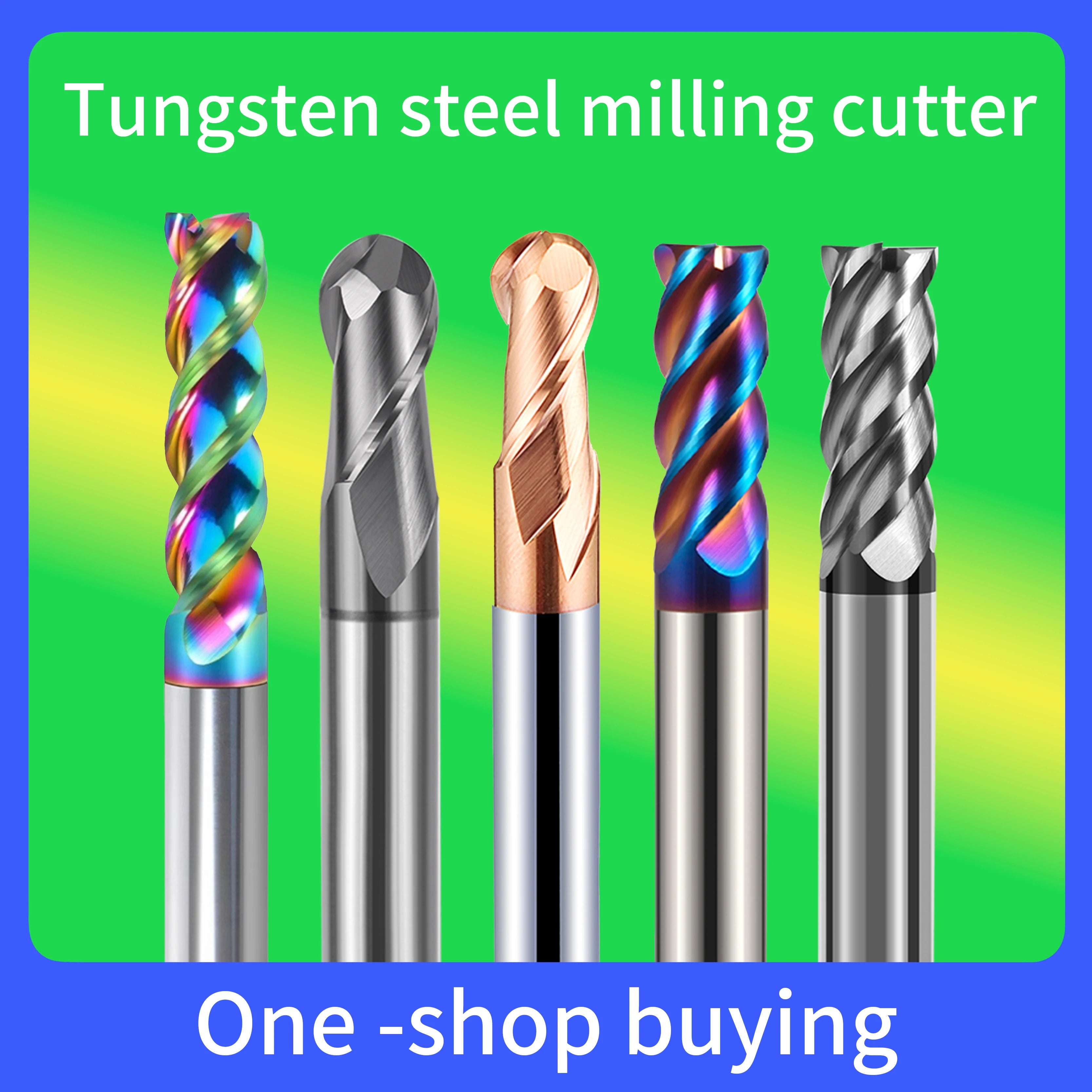 55 Degree Tungsten Steel 4-edge CNC Machining Center Milling Cutter Flat End Mill OEM Customizable <0.02mm Accuracy TIXC03