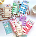 Factory Custom High Quality Student Stationery Cute Cartoon Stationery Sticker Notes Daily Plan Sticky Notes Notepad 1673