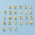 G1998 Wholesale Stainless Steel Alphabet PVD 18K Gold Plated Initial 26 English Letter Charm for Jewelry Making
