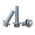 Carbon Steel Grade 8.8 Grade 12.9 Zinc Plated Blue White Black Flange Bolt M6 M7 M8 M9 M10 M12 Hex Flange Bolt