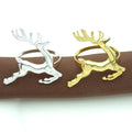 Wholesale Christmas Gold Deer Metal Napkin Rings