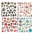 Mixed 31pcs Enamel Heart Animal Birds Tree Lips Flower Star Charms Clips Pendants Handmade Bracelet Jewelry Making Accessories