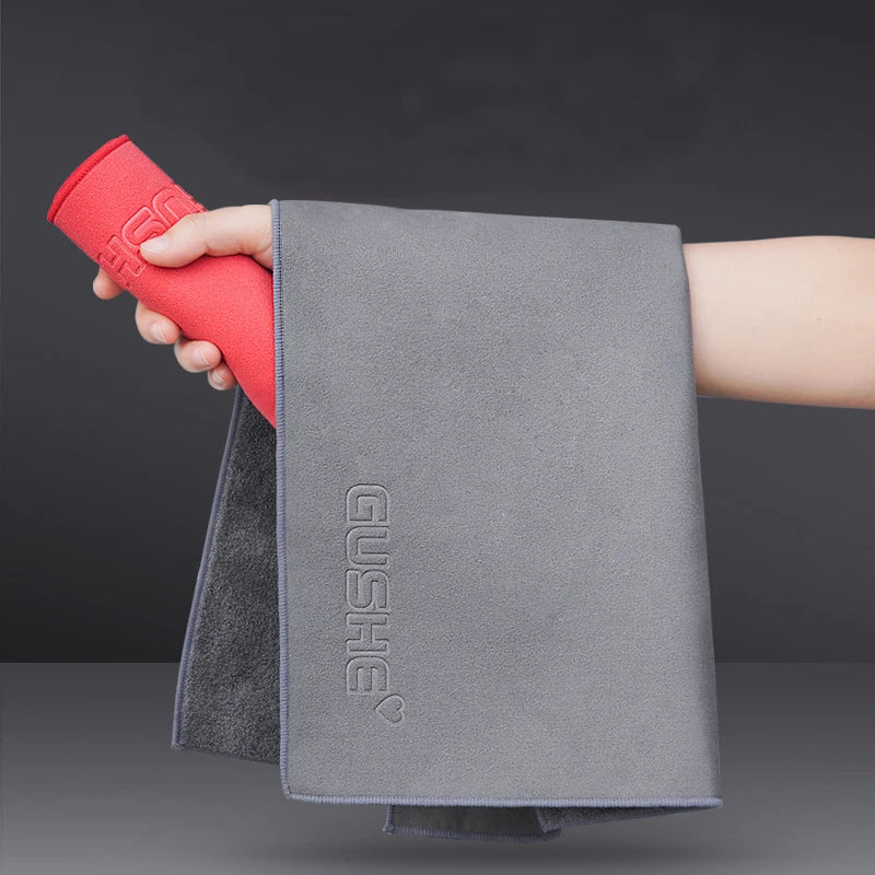 New Car Wash Towel Thickened Coral Fleece Absorbent Double-sided Microfiber Car Towel Car Waxing Cleaning Beauty Tools