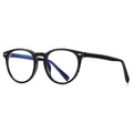 New Retro Vintage TR90 Anti Blue Light Customizable Eyeglasses Round Optical Frame with CP Temple for Unisex All Face Shapes