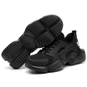 DianSen Safety Sneakers Hot Selling Breathable Microfiber Leather & Mesh Upper EVA Outsole Lightweight Steel Toe Safety Shoes