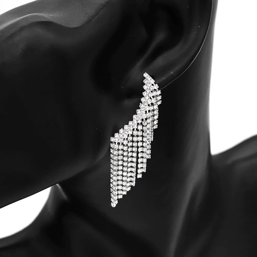 Fashion  Austrian Crystal Wedding Earring Women Crystal Earring Stud Earring