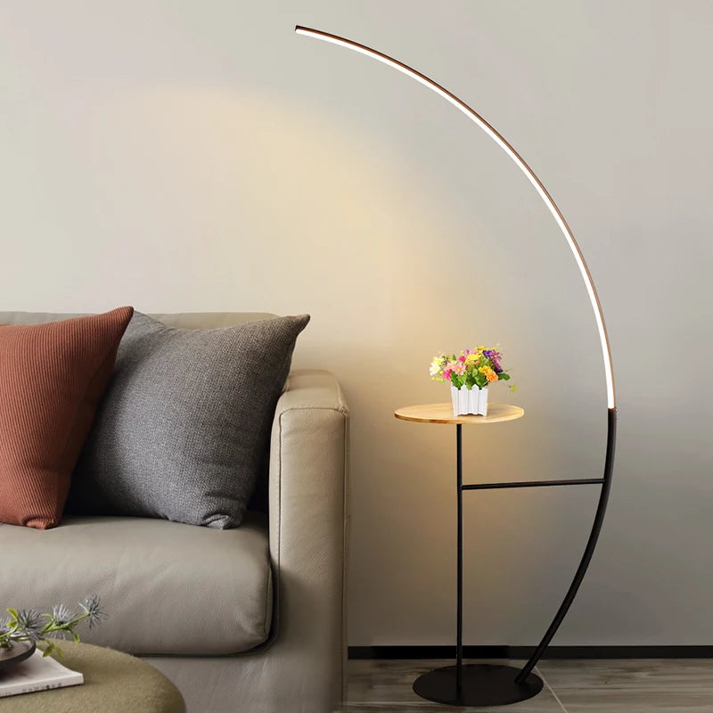 Led Floor Lamp Modern Luxury Decoration Iron Home Hotel Nordic Designer Gold Black Arc Corner Light Stand Floor LampsStand Lamp