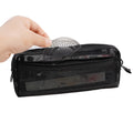 Stationery Pen Pouch Bag Custom Black Mesh Pencil Cases for School Students