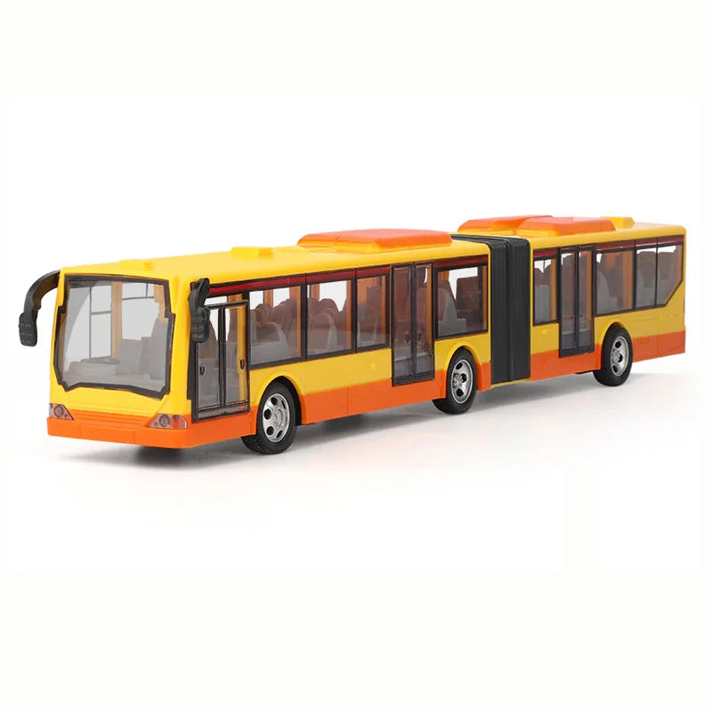 2022 Hot Sale Cheap Kid Play Plastic 4 Channel Rc Remote Control Bus Toy with Light