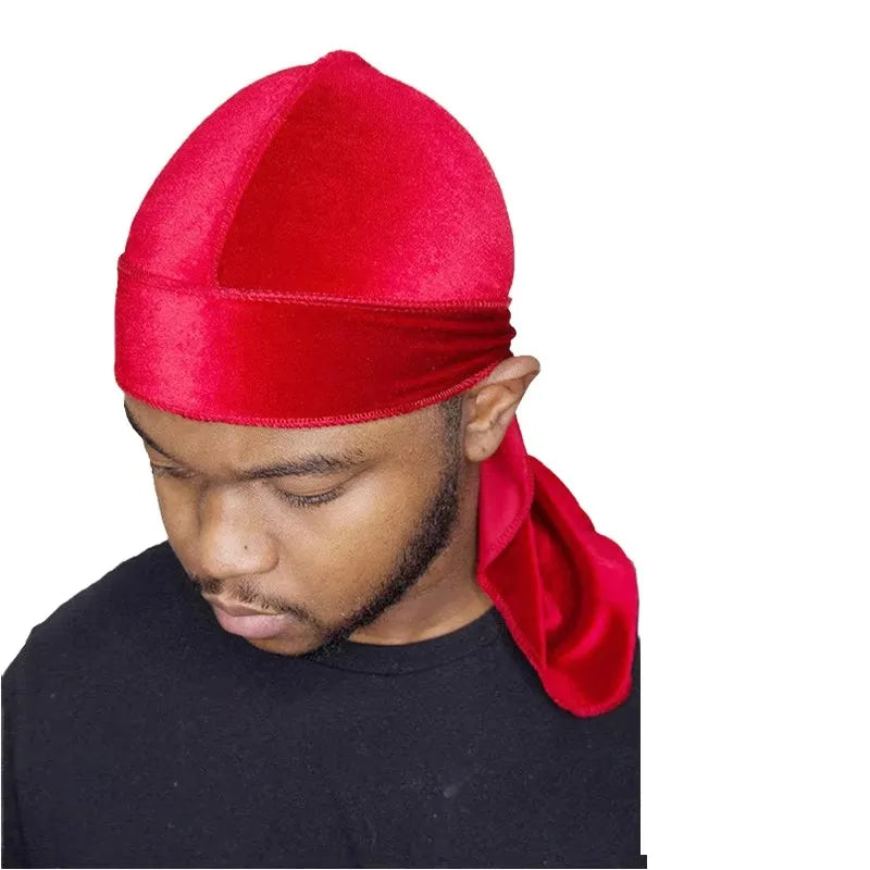 Long-Lasting Velvet Bandana Cap New Pirate Wrap Hat Design for Outdoor Use for Chemotherapy & Durag