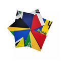 Fast Shipping 100% Cotton Full Color 55x55cm Custom Printed Logo Head Square Caribbean Country Flag Bandanas